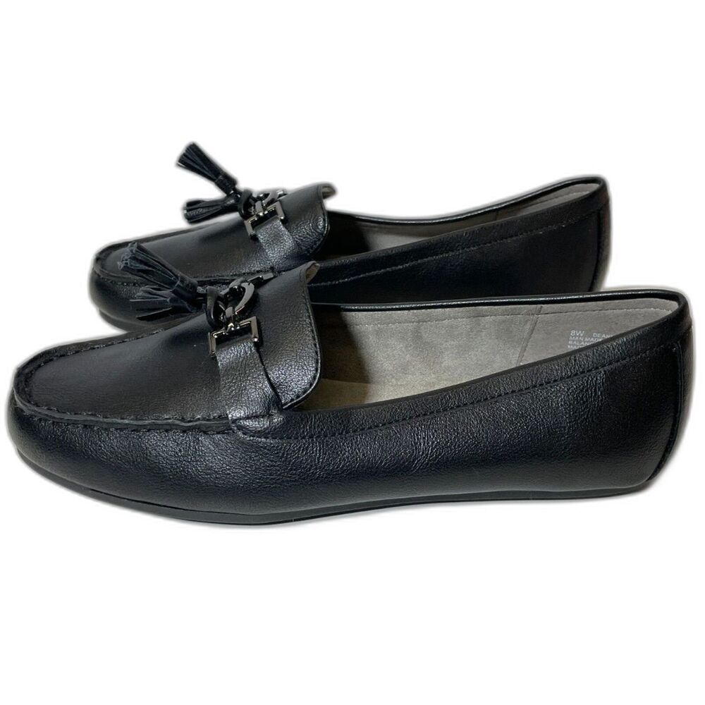 AEROSOLES Deanna Driving Style Loafers - Women's 8W - Black
